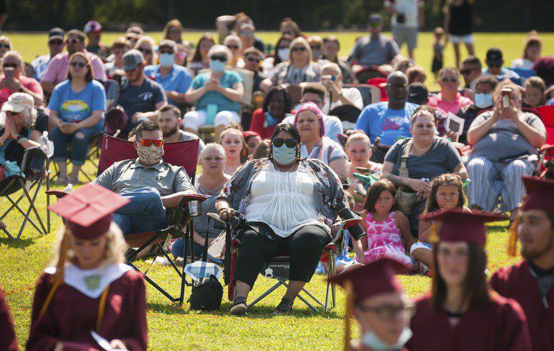 Byng High School hosts outdoor graduation
